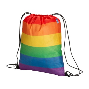 Sac à dos arc-en-ciel en R-PET 70 gr/m2 avec fermeture avec cordon 2