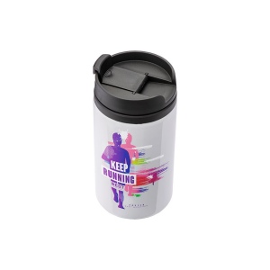 Tasse en metal avec intérieur, manche et bouchon en plastique Adaptée pour la sublimation 6