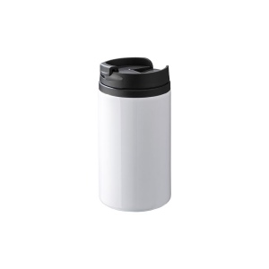 Tasse en metal avec intérieur, manche et bouchon en plastique Adaptée pour la sublimation