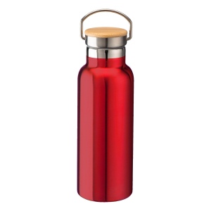 Thermos en acier inoxidable avec double paroi isolante de 500 ml avec bouchon en bambou 6