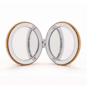 Miroir double en liège, à deux grossisements
