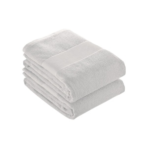 Serviettes 100% coton 400 g/m2 blanc 50x100 cm 2