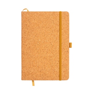 Carnet en liège, feuilles lignées de couleur ivoire, 80 pag de 70 gr., papier recyclé.