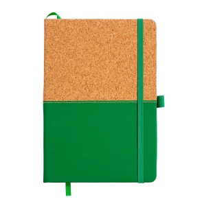 Carnet en liège et PU, feuilles lignées de couleur ivoire, 80 pag. de 70 gr,papier recyclé 4