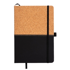 Carnet en liège et PU, feuilles lignées de couleur ivoire, 80 pag. de 70 gr,papier recyclé 6