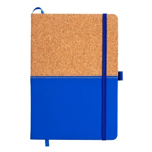 Carnet en liège et PU, feuilles lignées de couleur ivoire, 80 pag. de 70 gr,papier recyclé