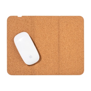 Tapis de souris et support pour téléphone portable en liège, avec chargeur wireless 5
