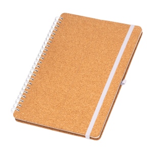 Carnet à anneaux en liège transformable en support pour téléphone portable. 6
