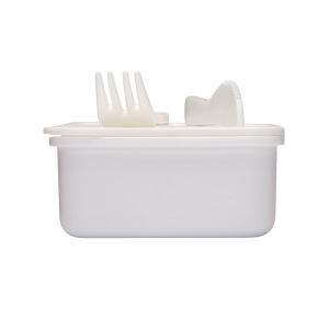 Lunch box en PP. Couverts inclus. NE CONVIENT PAS AU LAVE-VAISSELLE ET AU MICRO-ONDES 6