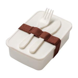 Lunch box en PP. Couverts inclus. NE CONVIENT PAS AU LAVE-VAISSELLE ET AU MICRO-ONDES 2