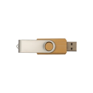 Clé USB en bambou et métal 4Gb 4