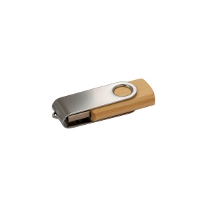 Clé USB en bambou et métal 4Gb 2