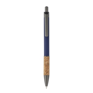 Stylo en aluminium avec manche en liège, clip bruni, dessus et pointe 5