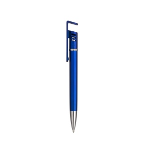 Stylo à bille en plastique avec corps métallique, support pour téléphone portable 8