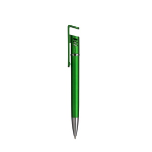 Stylo à bille en plastique avec corps métallique, support pour téléphone portable 18