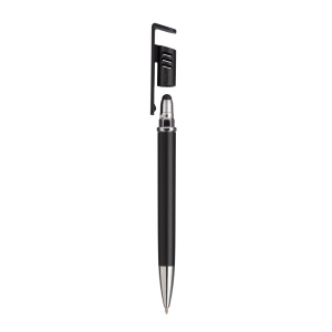 Stylo à bille en plastique avec corps métallique, support pour téléphone portable 26