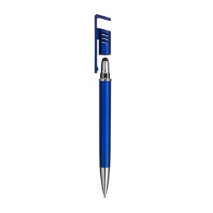 Stylo à bille en plastique avec corps métallique, support pour téléphone portable 9