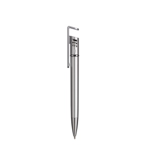 Stylo à bille en plastique avec corps métallique, support pour téléphone portable 11