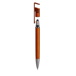 Stylo à bille en plastique avec corps métallique, support pour téléphone portable 16
