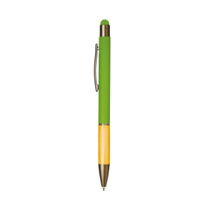 Stylo à bille en aluminium avec grip en bambou et touch caoutchouté 11