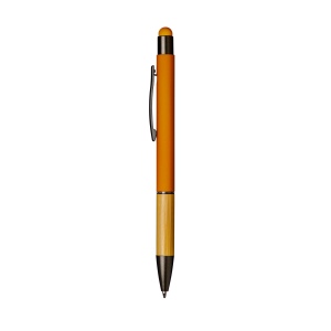 Stylo à bille en aluminium avec grip en bambou et touch caoutchouté 13