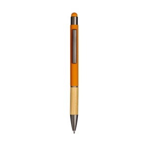 Stylo à bille en aluminium avec grip en bambou et touch caoutchouté 5
