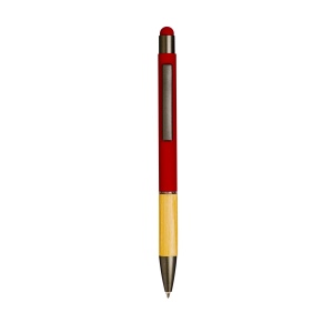 Stylo à bille en aluminium avec grip en bambou et touch caoutchouté 7