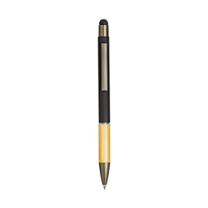 Stylo à bille en aluminium avec grip en bambou et touch caoutchouté 8
