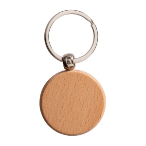 Porte-clés rond en bois 3