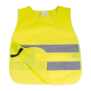 Gilet de haute visibilité en polyester de couleur fluo avec bance réfléchissante enfant 3