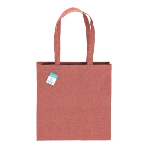 Tote bag  en coton recyclé 190 g/m2, anses longues et soufflet 34