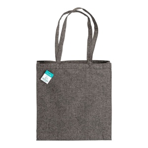 Tote bag  en coton recyclé 190 g/m2, anses longues et soufflet 36
