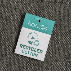 Tote bag  en coton recyclé 190 g/m2, anses longues et soufflet 37