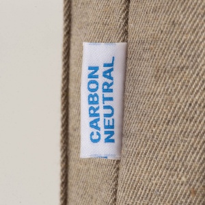 Tote bag carbon neutral en coton recyclé 280 g/m2, anses longues et soufflet 8