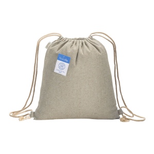 Sac à dos carbon neutral en coton recyclé, effet mélange 280 gr/m2 5