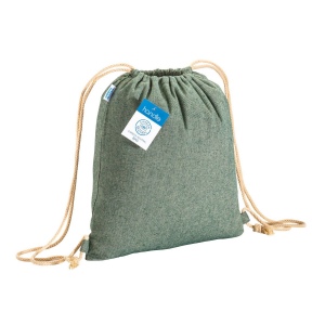 Sac à dos carbon neutral en coton recyclé, effet mélange 280 gr/m2 4