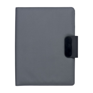 Pochette organizer en R-PET A4 avec bloc et fermeture magnétique qui s'illumine 3
