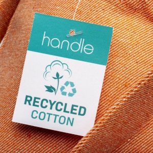 Tote bag en coton recyclé 280 g/m2, anses longues 25