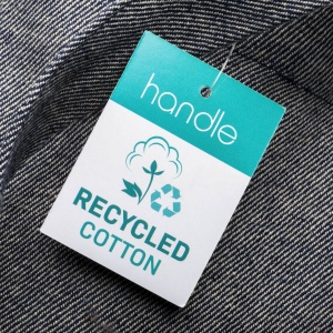 Tote bag en coton recyclé 280 g/m2, anses longues 33