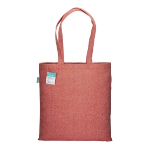 Tote bag en coton recyclé 280 g/m2, anses longues 38
