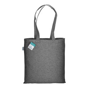 Tote bag en coton recyclé 280 g/m2, anses longues 42