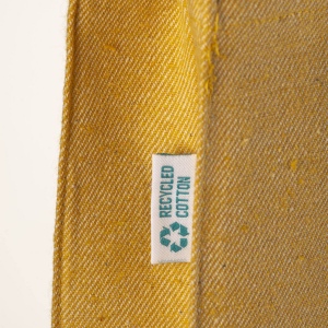 Tote bag en coton recyclé 280 g/m2, anses longues et soufflet 30