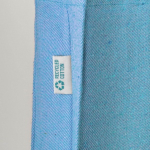 Tote bag en coton recyclé 280 g/m2, anses longues et soufflet 16