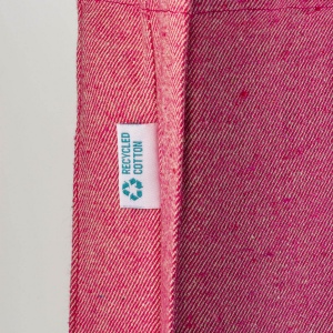 Tote bag en coton recyclé 280 g/m2, anses longues et soufflet 20
