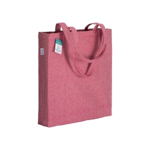 Tote bag en coton recyclé 280 g/m2, anses longues et soufflet 4