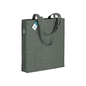 Tote bag en coton recyclé 280 g/m2, anses longues et soufflet 9