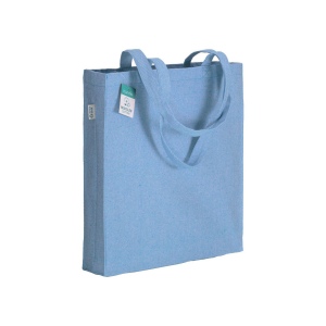 Tote bag en coton recyclé 280 g/m2, anses longues et soufflet 3