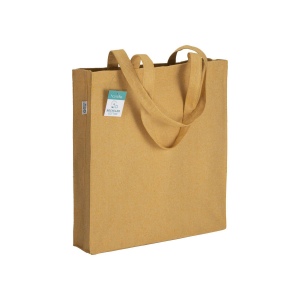 Tote bag en coton recyclé 280 g/m2, anses longues et soufflet 7