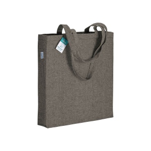 Tote bag en coton recyclé 280 g/m2, anses longues et soufflet 11