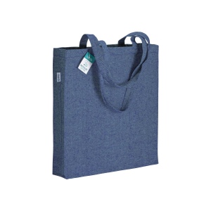 Tote bag en coton recyclé 280 g/m2, anses longues et soufflet 5